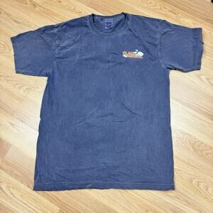 Men’s Comfort Colors Med Tee Maine Coastal Nautical Yarmouth Clam Festival Blue